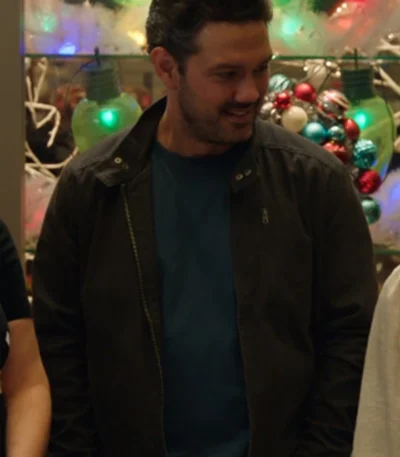 Under The Christmas Sky 2023 Ryan Paevey Black Jacket