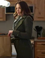 Unexpected Grace Erica Durance Green Wool Coat