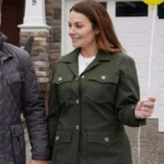 Unexpected Grace Erica Durance Green Cotton Jacket