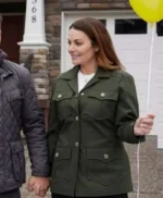 Unexpected Grace Erica Durance Green Cotton Jacket