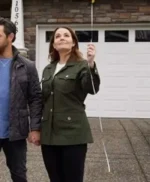 Unexpected Grace Erica Durance Green Cotton Jacket