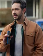 Unexpected Grace Michael Rady Brown Cotton Jacket