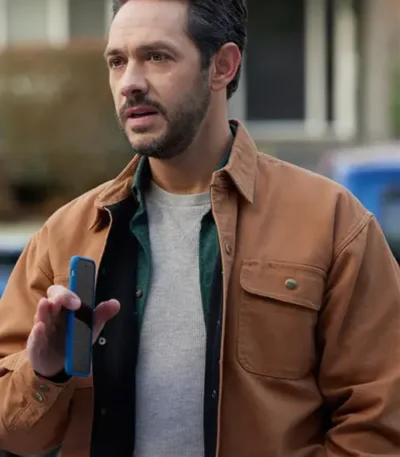 Unexpected Grace Michael Rady Brown Cotton Jacket