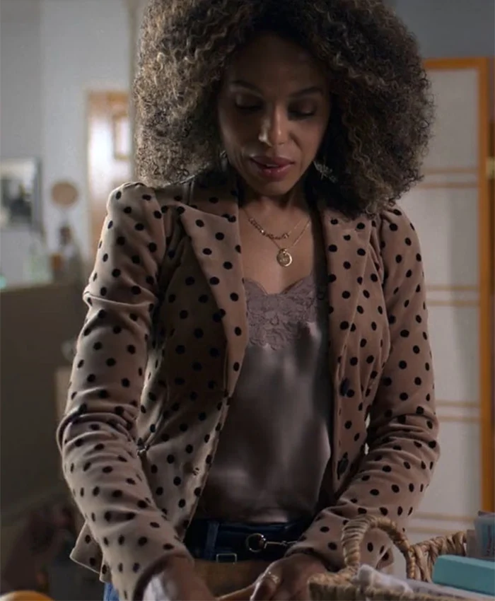 Unprisoned S01 Kerry Washington Polka Dot Blazer Unprisoned S01 Kerry Washington Polka Dot Blazer