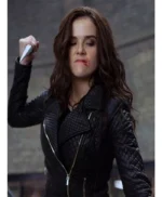 Vampire Academy Rose Hathaway Black Leather Jacket