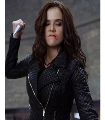 Vampire Academy Rose Hathaway Black Leather Jacket