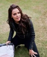 Vampire Academy Rose Hathaway Black Leather Jacket