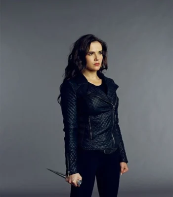 Vampire Academy Rose Hathaway Black Leather Jacket