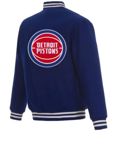 Varsity Detroit Pistons Royal Blue Wool Jacket