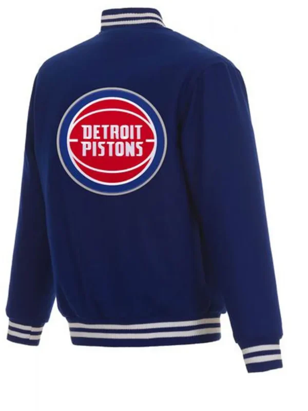 Varsity Detroit Pistons Royal Blue Wool Jacket
