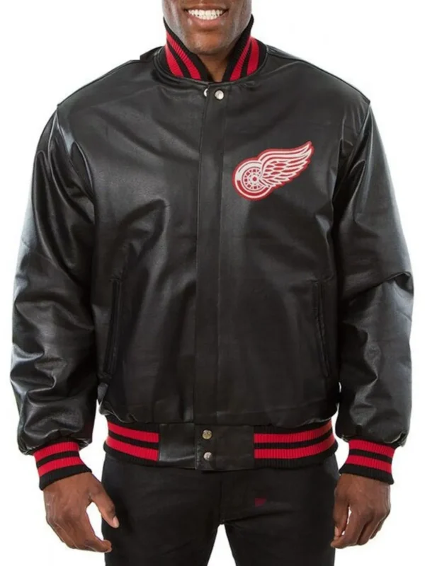 Varsity Detroit Red Wings Full Leather Jacket