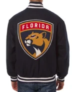 Varsity Florida Panthers Navy Blue Wool Jacket