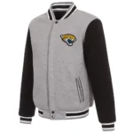 Varsity Gray-Black Jacksonville Jaguars Two-Tone Wool Jacket