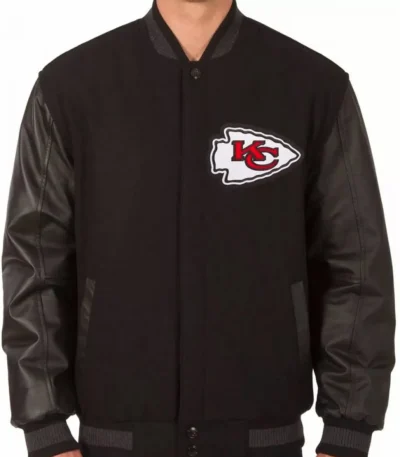 Varsity Kansas City Chiefs Black Jacket