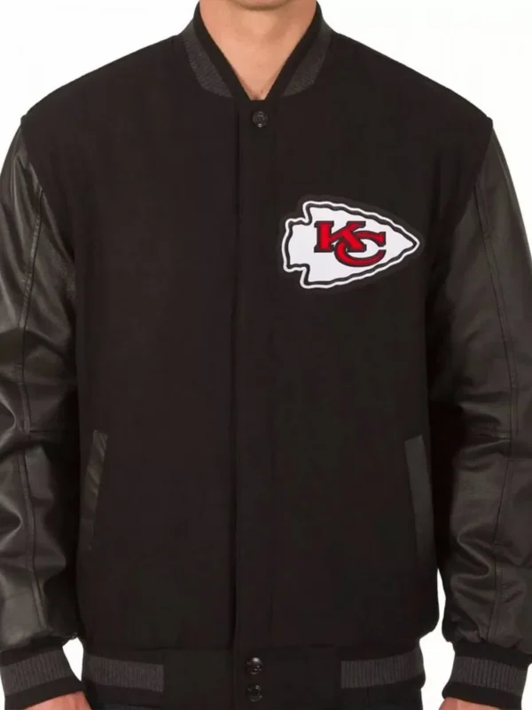 Varsity Kansas City Chiefs Black Jacket