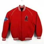 Varsity LA Angels World Series Red Wool Jacket