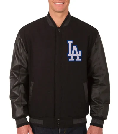 Varsity LA Dodgers Black Jacket