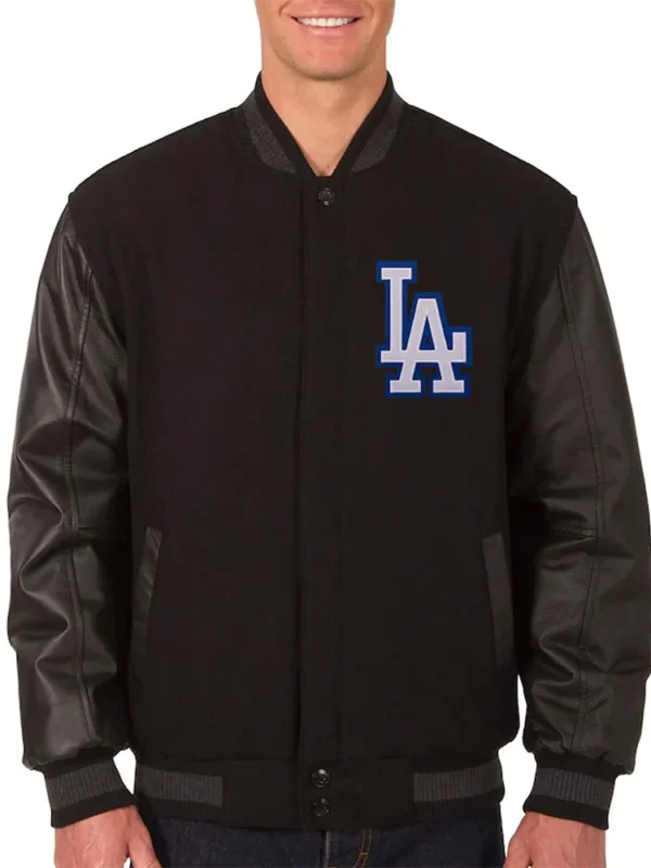 Varsity LA Dodgers Black Jacket
