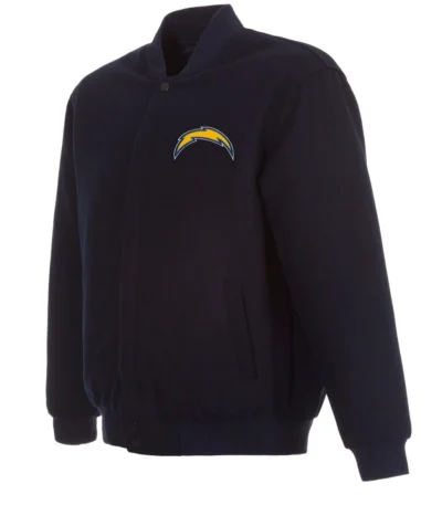 Varsity Los Angeles Chargers Navy Blue Wool Jacket