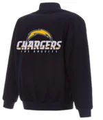 Varsity Los Angeles Chargers Navy Blue Wool Jacket