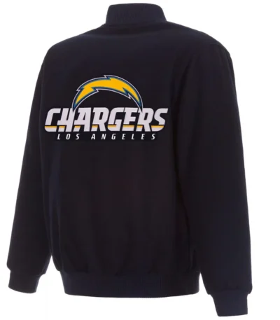 Varsity Los Angeles Chargers Navy Blue Wool Jacket