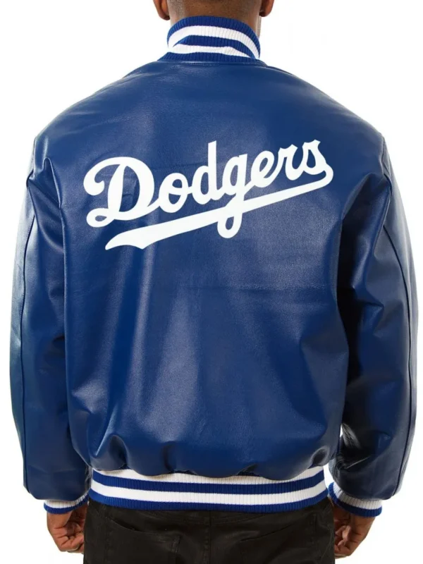 Varsity Los Angeles Dodgers Royal Blue Leather Jacket
