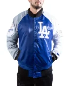 Varsity Los Angeles Dodgers Satin Tri-Color Jacket