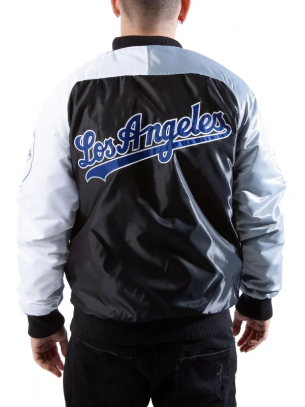 Varsity Los Angeles Dodgers Satin Tri-Color Jacket