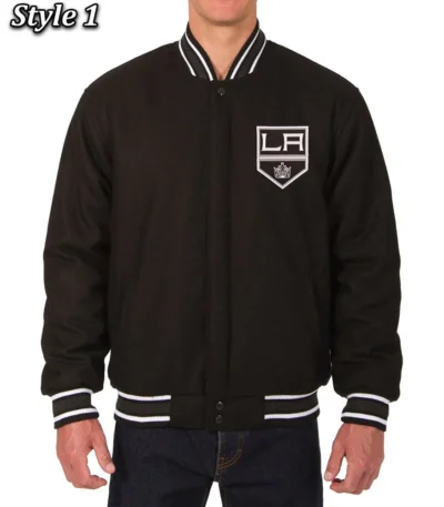 Varsity Los Angeles Kings Black Wool Jacket