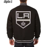 Varsity Los Angeles Kings Black Wool Jacket