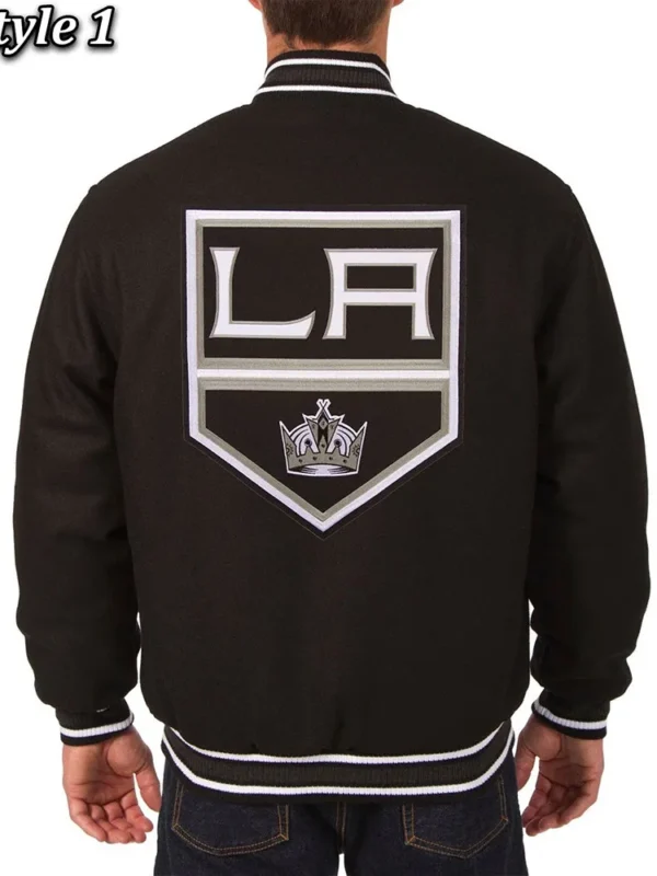 Varsity Los Angeles Kings Black Wool Jacket