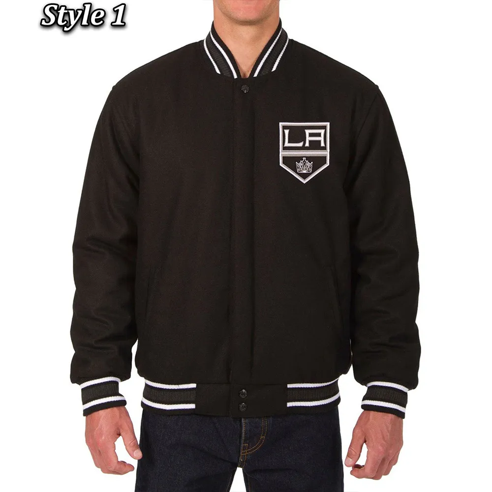 Varsity Los Angeles Kings Black Wool Jacket Varsity Los Angeles Kings Black Wool Jacket