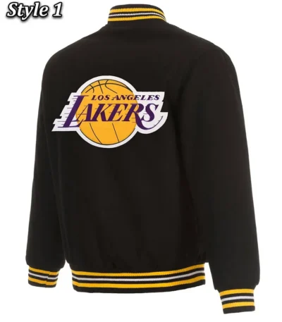 Varsity Los Angeles Lakers Black Wool Jacket