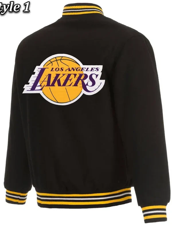 Varsity Los Angeles Lakers Black Wool Jacket