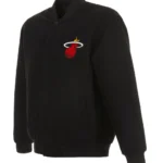 Varsity Miami Heat Black Wool Jacket