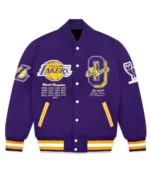 Varsity OVO Los Angeles Lakers Purple Jacket