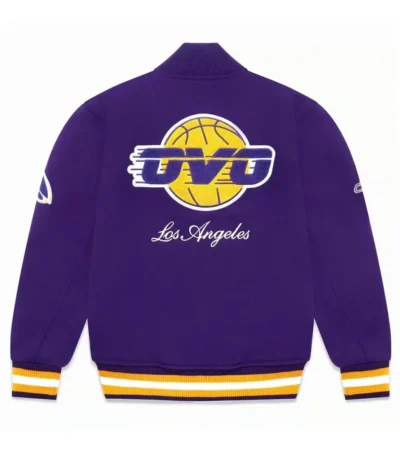 Varsity OVO Los Angeles Lakers Purple Jacket