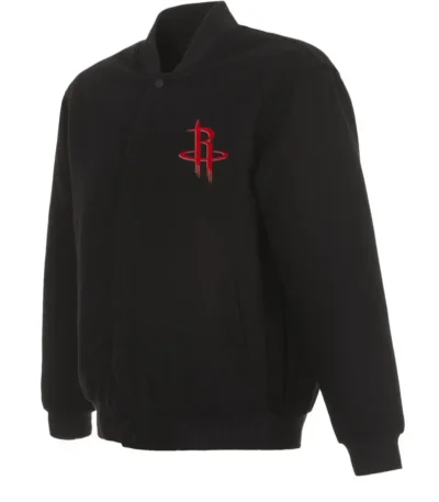 Varsity Rockets Black Wool Jacket