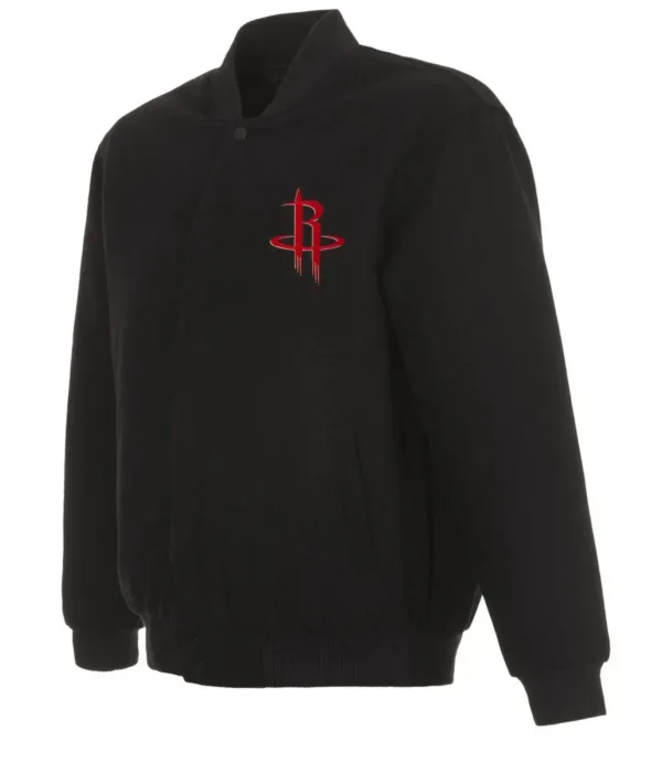 Varsity Rockets Black Wool Jacket