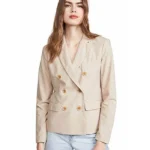Victoria Pedretti You Love Quinn Wafer Color Blazer