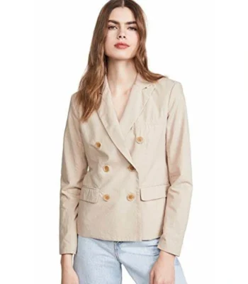 Victoria Pedretti You Love Quinn Wafer Color Blazer