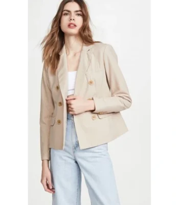Victoria Pedretti You Love Quinn Wafer Color Blazer