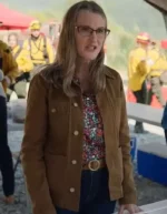 Virgin River S05 Hope McCrea Brown Cotton Jacket