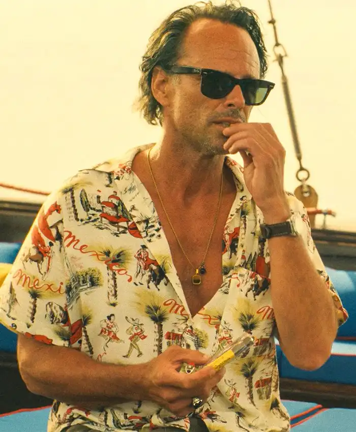 Walton Goggins The White Lotus S03 Printed Shirt Walton Goggins The White Lotus S03 Printed Shirt