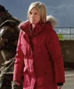 War of The Worlds Catherine Durand Red Parka Coat