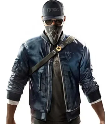 Watch Dogs 2 Marcus Holloway Blue Bomber Jacket