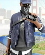 Watch Dogs 2 Marcus Holloway Blue Bomber Jacket