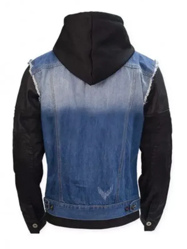 Watch Dogs Game T Bone Grady Denim Jacket With Hood