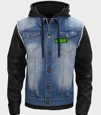 Watch Dogs Game T Bone Grady Denim Jacket With Hood
