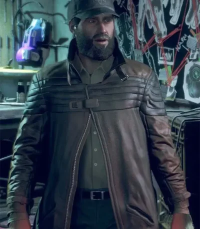 Watch Dogs Legion Bloodline Aiden Pearce Leather Coat